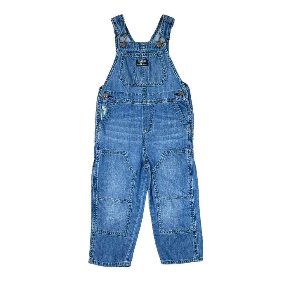 OshKosh B'gosh Unisex Toddler Classic 100% Cotton Denim Jean Pant Overalls